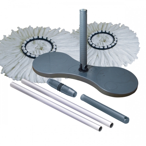 TM-2240 雙圓盤旋轉拖把   (雙布大板拖)