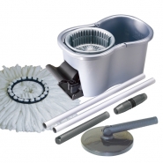 TM-8000(銀)   腳踏式單動力旋轉拖把組